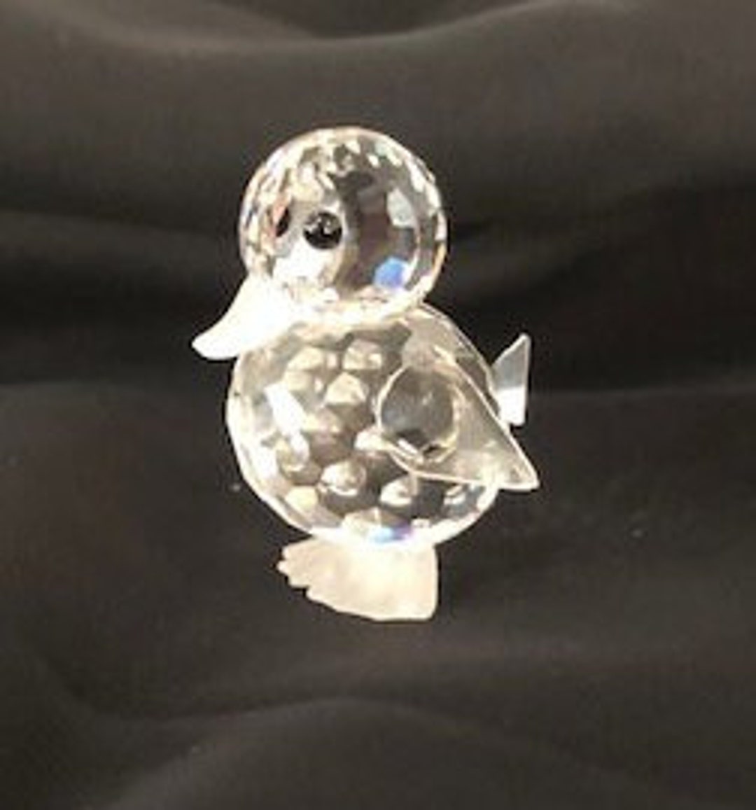 Vintage Swarovski Crystal Duck 012728 Etsy