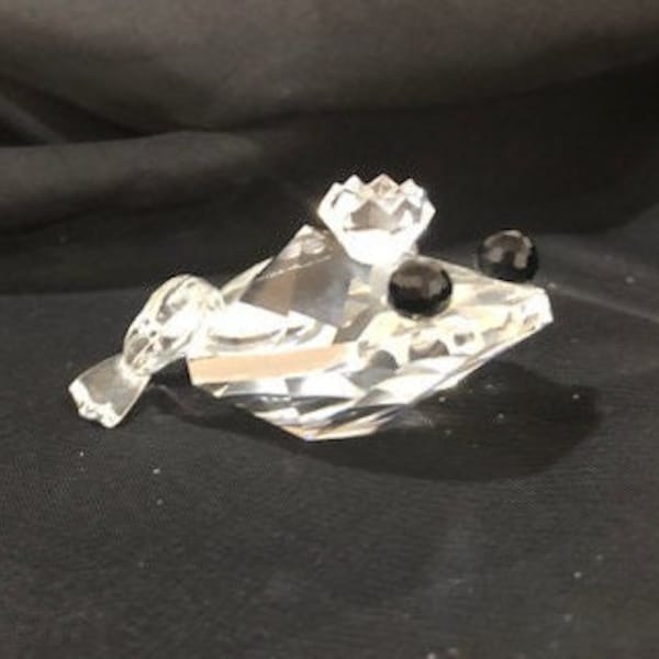 Rare Vintage Swarovski Crystal Frog Prince 010010