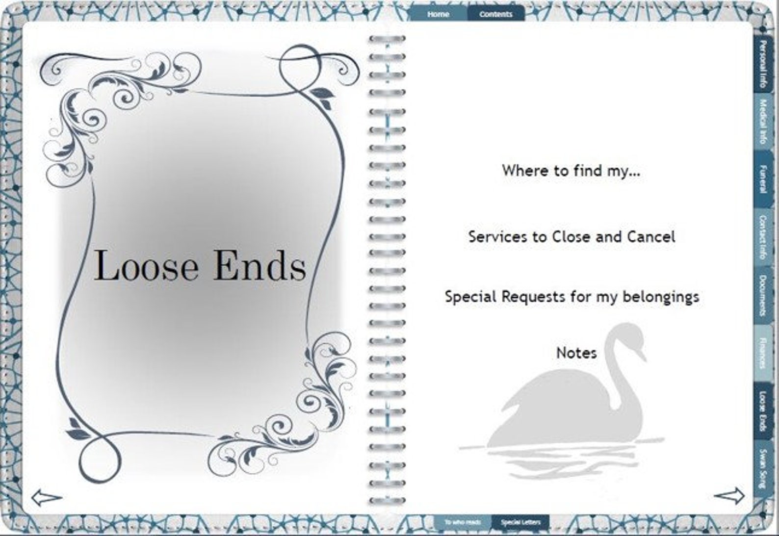 When Im Gone Planner. Use Your App to Use the Hyperlinks or Print for ...