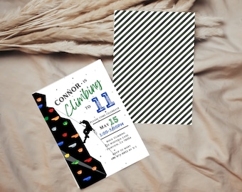 Rock Climbing Birthday Invitation Template, Rock Climbing invite, Rock Climbing Birthday, Instant Download, Digital Print, KP68