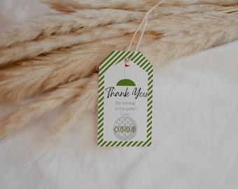 Plantilla de etiqueta de regalo de golf editable, etiqueta de regalo de golf, descarga instantánea, imagen digital, KP72