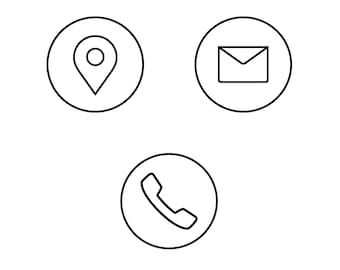 Resume or CV Icons - 3 PNGs (without background)