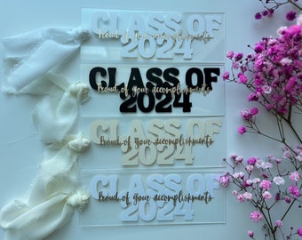 Promotion 2024 Marque-page | Marque-page en acrylique | Fier de votre accomplissement, promotion 2024 | Cadeau de remise des diplômes | Marque-page | Souvenir