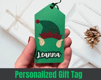 Étiquette cadeau de Noël, étiquette cadeau de Noël, étiquette cadeau de Noël personnalisée