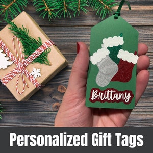 Christmas Gift Tag, Personalized Tags, Holiday gift tags, Christmas Stocking gift tag,