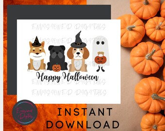 Halloween SVG Fichier, chiots | | de fichiers SVG | de fichiers PNG Halloween Svg | | effrayante Chiot.