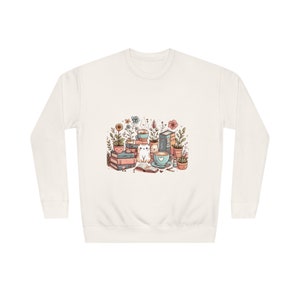 Cats and Coffee Relaxed Sweatshirt