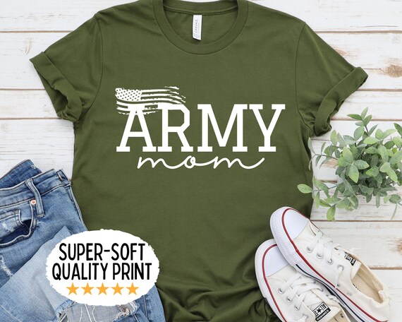 Womens Proud Army Mom Shirt U.S. Army Mother T-Shirt Distressed Womens Proud Army Mom Shirt U.S. Army Mother T-Shirt Distressed