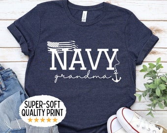 US Navy grandma shirt for grandmother of sailor, military family tshirt, United States Navy grandma tee, gift for Navy grandma