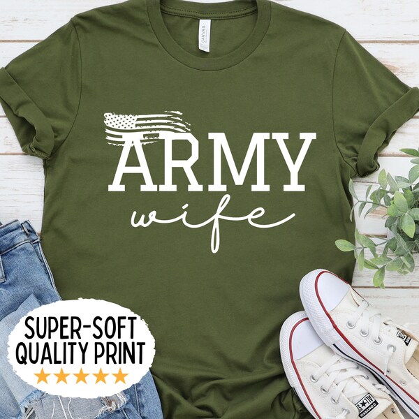 Army Wife Shirt Etsy