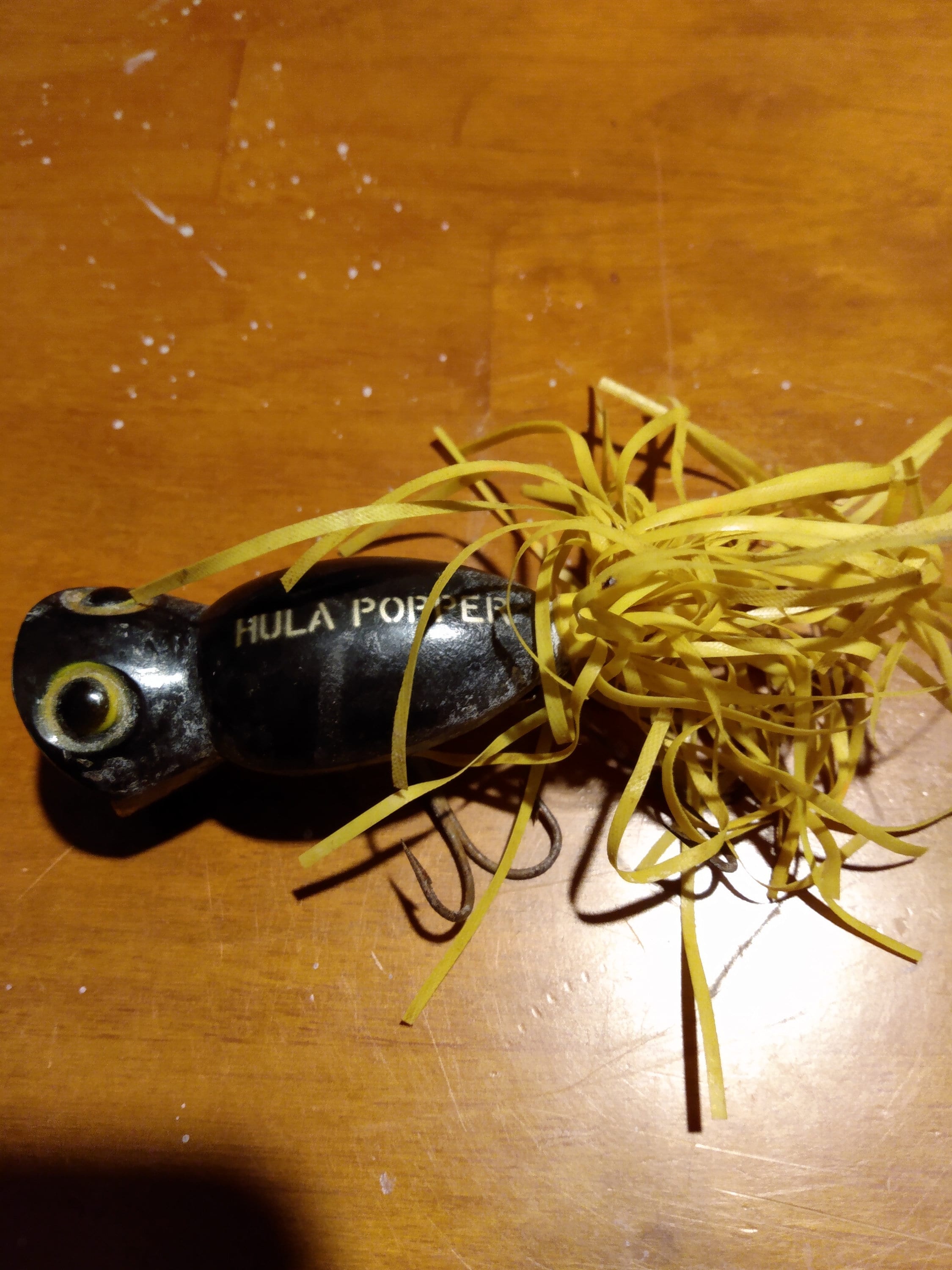VINTAGE FRED ARBOGAS HULA POPPER FISHING LURE