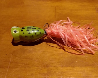 Leurre Grenouille Pêche Leurre De Pêche Arbogast Hula Popper 3/4 Oz - Appât Surface Grenouille - Brochet Et Perche Hula Popper Arbogast