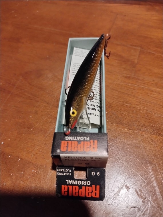 Leurre flottant vintage années 70 RAPALA Kelluva 11S Hopea