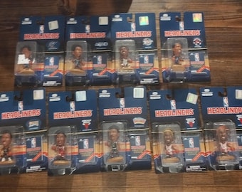 Lot of 8 NBA Corinthian Headliners Collector Figures - New in