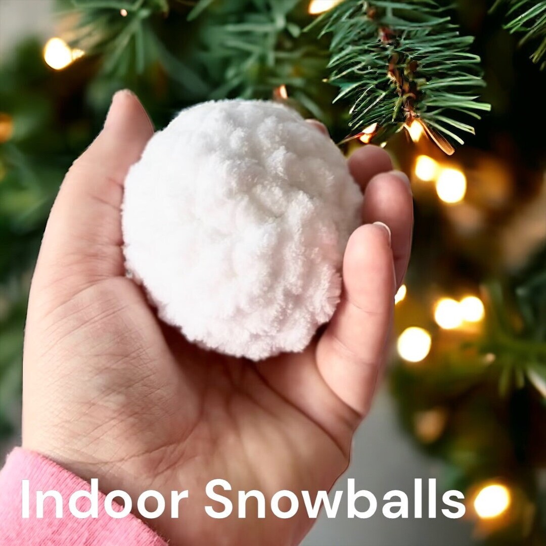 Indoor Snowballs, Snowball Fight, No Melt Snowballs, Mess Free