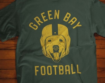 Green Bay Football Labrador T-Shirt, Dog Lover Gift for Green Bay Packers fans