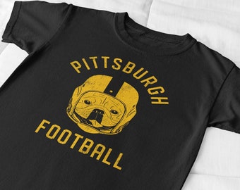 Pittsburgh Football French Bulldog T-Shirt, Dog Lover Gift for Pittsburgh Steelers fans