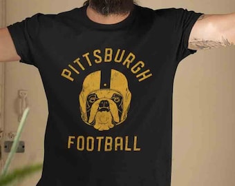 Pittsburgh Football English Bulldog T-Shirt, Dog Lover Gift for Pittsburgh Steelers fans