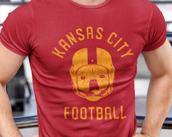 Kansas City Football French Bulldog T-Shirt, Dog Lover Gift for Kansas City Chiefs fans