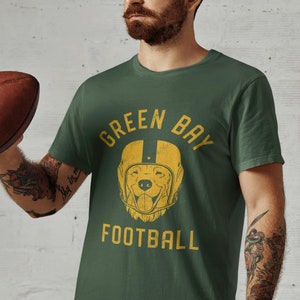 Green Bay Football Golden Retriever T-Shirt, Dog Lover Gift for Packers fans