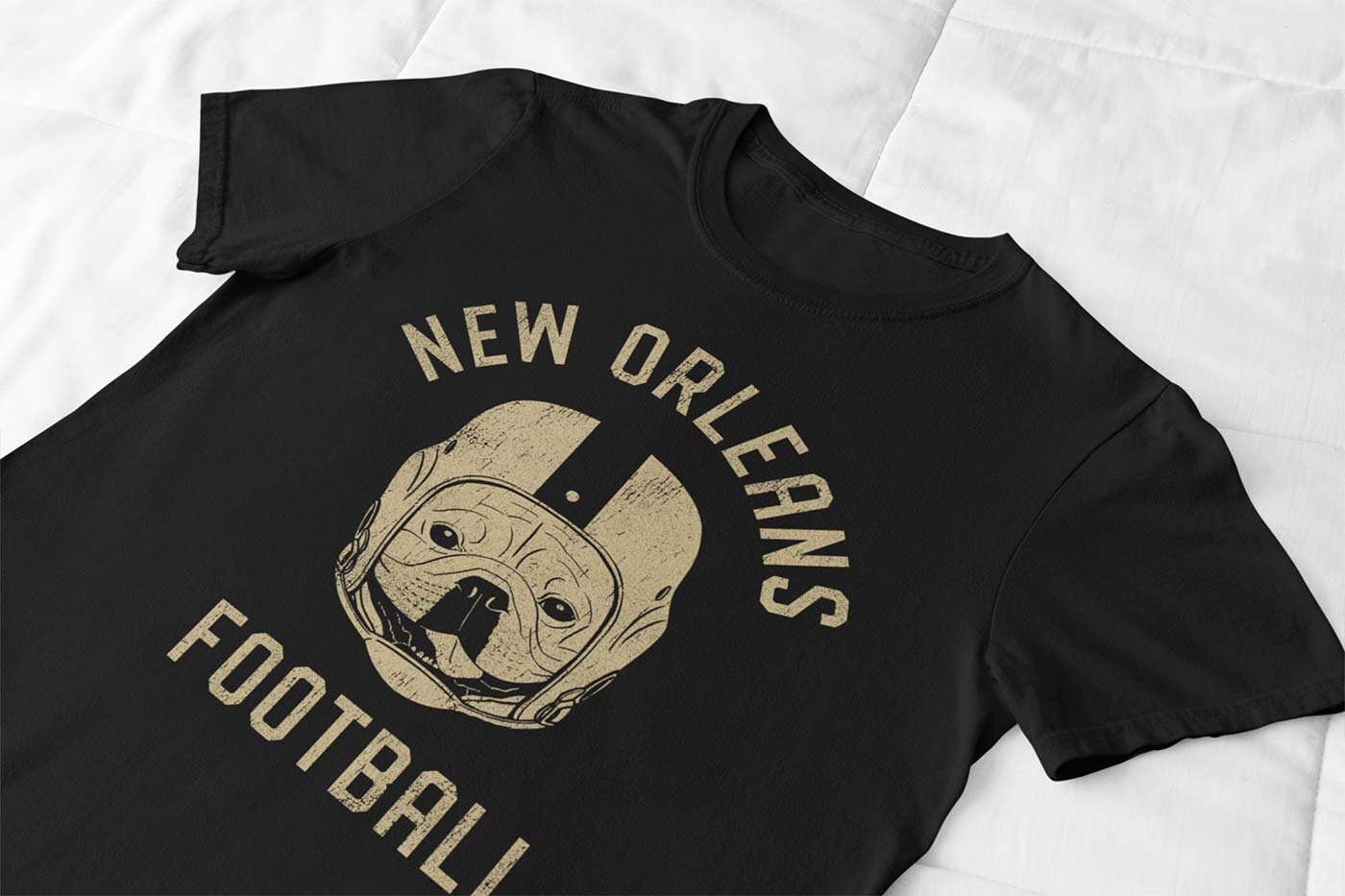 New Orleans Football French Bulldog T-Shirt, Dog Lover Gift for New Orleans Saints fans