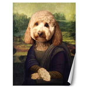 Mona Lisa French Bulldog Poster - Etsy