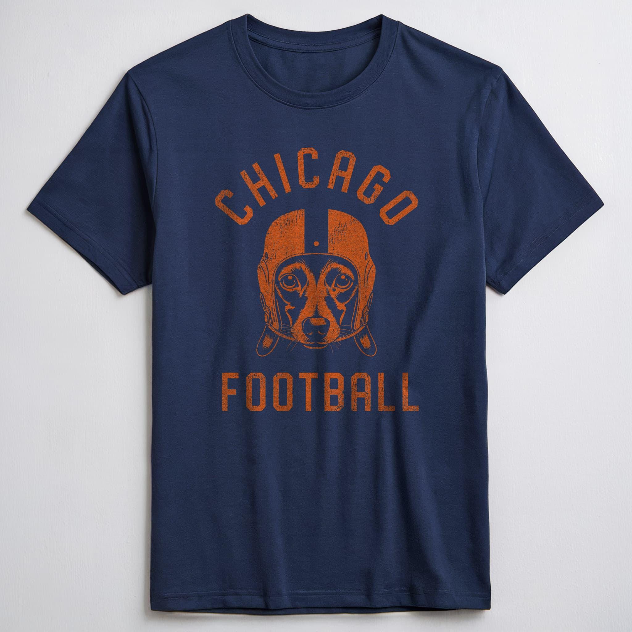 Chicago Football Dachshund T-Shirt, Dog Lover Gift for Chicago Bears fans