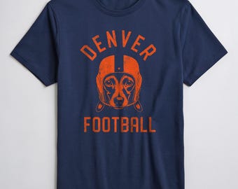 Denver Football Dachshund T-Shirt, Dog Lover Gift for Denver Broncos fans