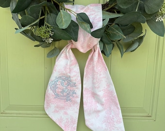 Pink Toile Sash