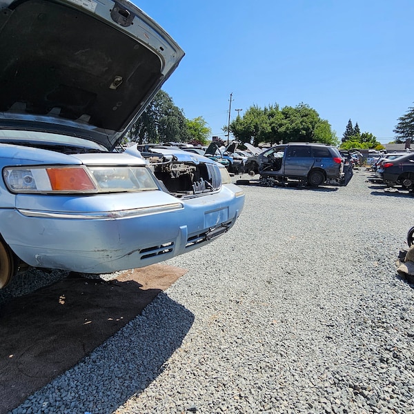 Photo set of junk cars for use in digital manipulation.