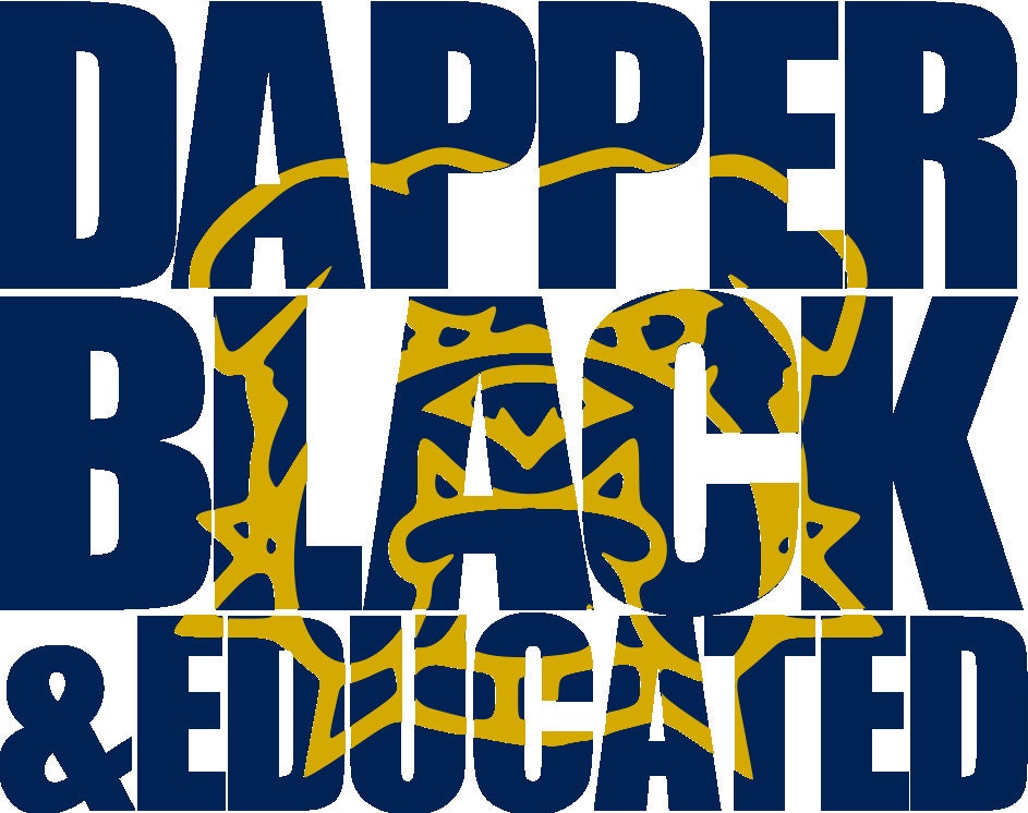 Dapper Black and Educated FISK University svg/Fisk Bulldogs svg/Black man svg/Melanin svg/African American man svg/BAE svg/HBCU png