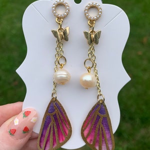 Fairy Butterfly Earrings/ Fairycore Earrings