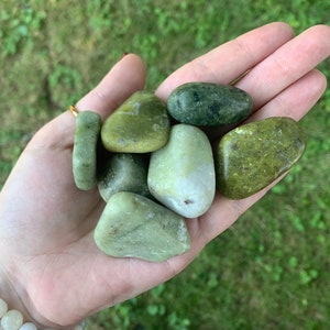 Green Jade Tumbled Stones