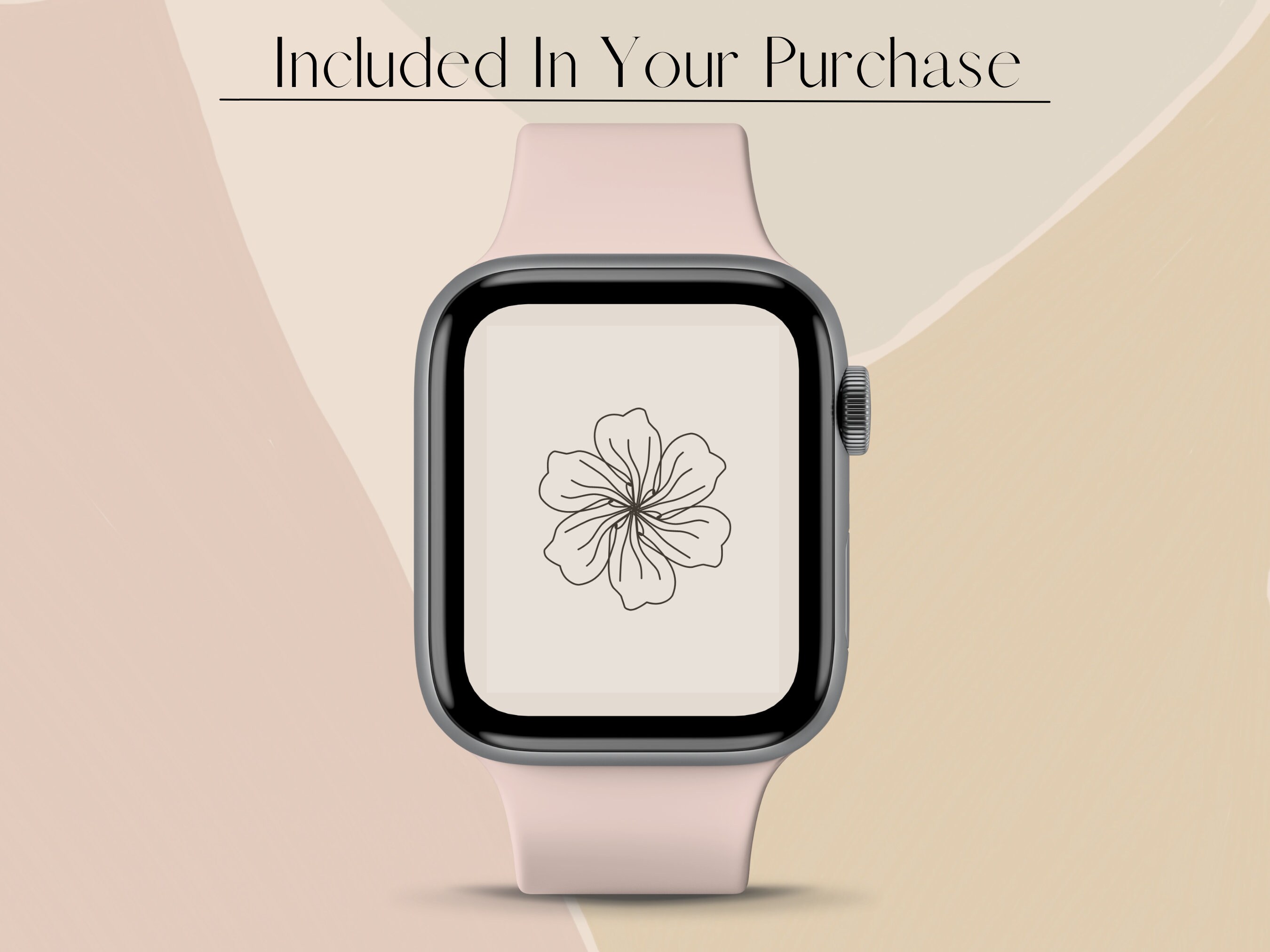 Floral Wallpaper for Apple Watch Smart Watch Wallpaper Apple Etsy