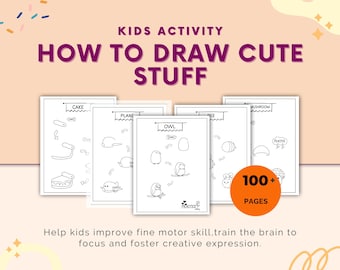 Learning To Draw Step-by-Step | How to Draw Cute Stuff | 100 Pages For Kids Activity