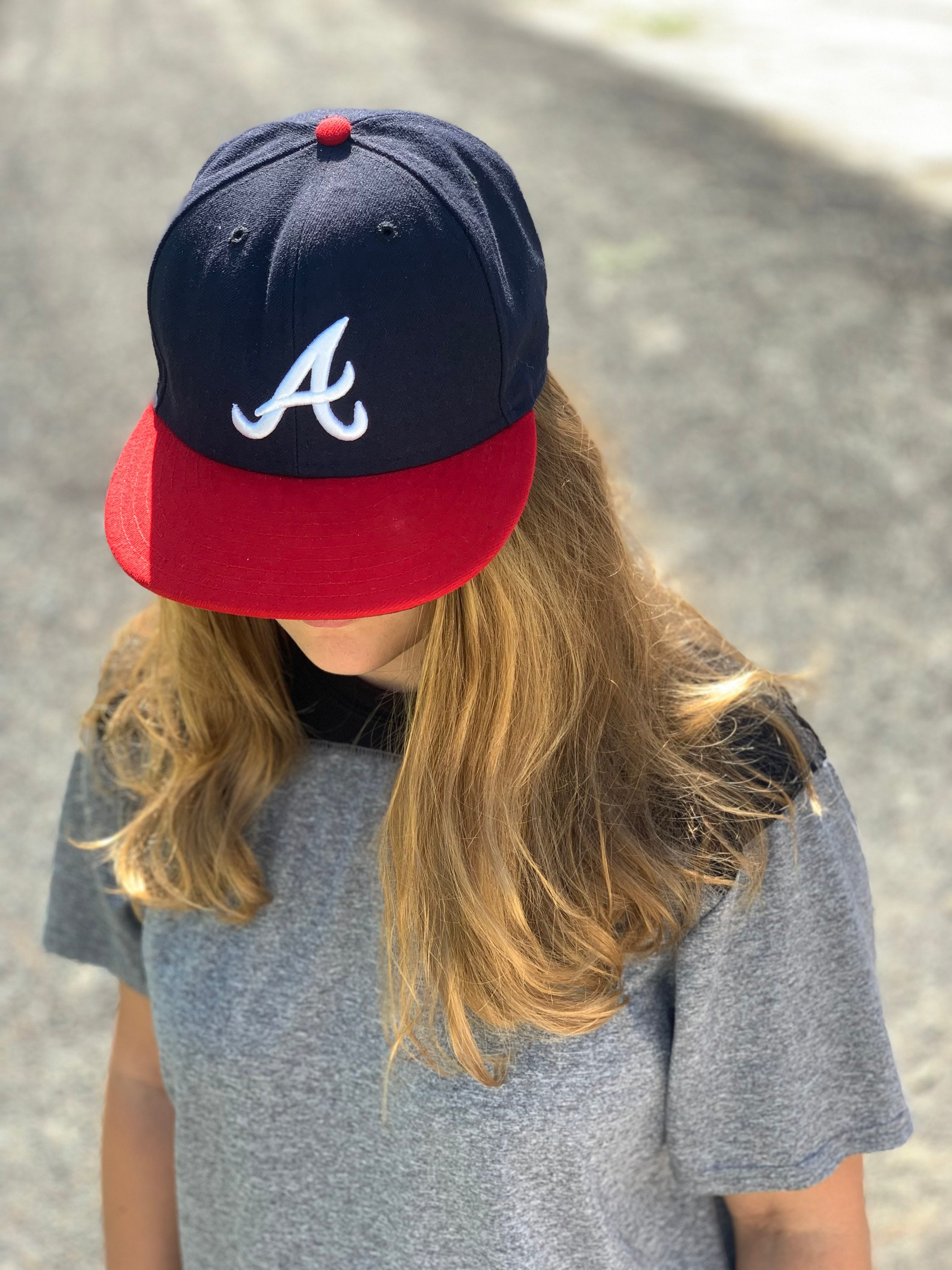 Atlanta Braves New Era 9FIFTY Cooperstown Feather Snapback Hat Cap