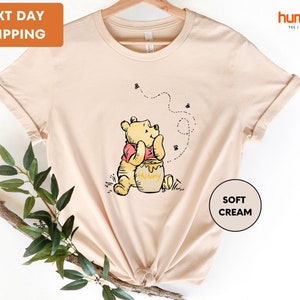 Vintage Pooh Shirt, Winnie The Pooh Shirt, Minimal Winnie The Pooh Shirt, Disney Trip Shirt, Disney Family Matching Tee