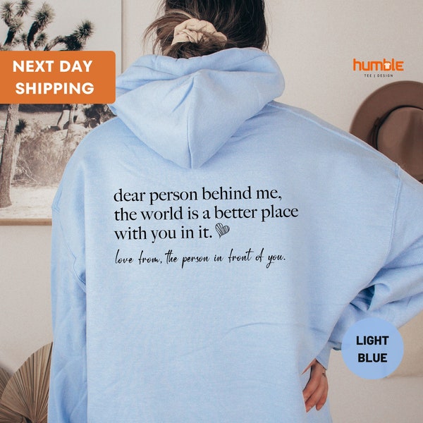 HATANSE 'Be Kind' Pullover Hoodie – Unisex Grey Hooded Sweatshirt, Cotton Blend, Classic Fit, Positive Message Apparel