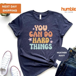 Colorful You Can Do Hard Things Shirt, Testing Shirt, Testing Day Shirt, Rock The Test Tee, Teacher Shirt, Teach Love Inspire, Teaching Tee