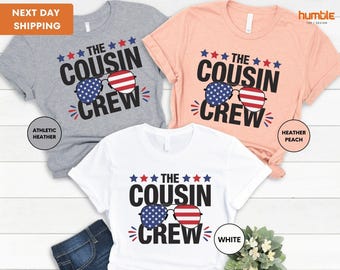 Camiseta Cousin Crew 2024, Camisetas familiares a juego, Regalos para primos, Camiseta a juego para primos, Camisetas Cousin Crew, Camiseta Cousin Crew