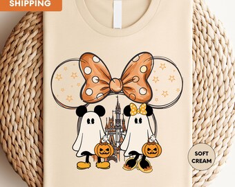 Minnie Mouse Ghost Shirt, Halloween Mouse Ghost Shirt, Mickey Halloween T-Shirt, Disney Halloween Shirt, Halloween Shirt