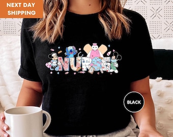 Nurse Disney Shirt, Mickey and Friends Nurse T-Shirts, Disneyland Trip Nurse Shirt, Mickey Mouse Shirt, Minnie Nurse Shirt, Gift For Nurse