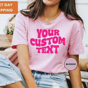 Comfort Colors Custom Text Shirt, Personalized Custom Shirt, Custom Made Shirt, Your Photo Shirt, Matching Custom Shirts,Business Logo Shirt