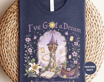 Vintage Disney Tangled Rapunzel Shirt, I’ve Got A Dream Shirt, Princess Rapunzel Pascal Tee, Disney Tangled Floral Lost Princess T-Shirt