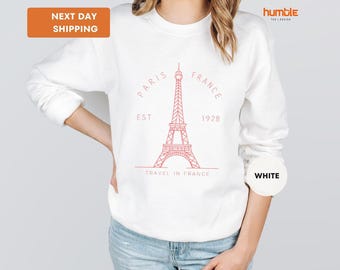 Paris France Sweatshirt, Travel To France Shirt, Eiffel Tower Sweatshirt, France Sweatshirt, Paris FR Crewneck Sweat