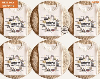 Disney Epcot World Traveler Shirt, Family Vacation T-Shirt, Disney World Matching Shirt, Disneyland Trip Tee, Disney World Adventure Shirt
