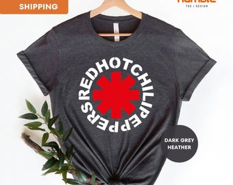 Red Hot Chili Peppers Shirt, Black Summer T-shirt, Rock Band Tee, Red Hot Chili Peppers Fan, Gift For RHCP Fan, Californication Shirt