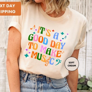 It&#39;s A Good Day To Make Music Shirt, Music Lover Shirt, Gift For Teacher, Music Tee, Musician Shirt, Gift For Musician, Gift For Music Lover