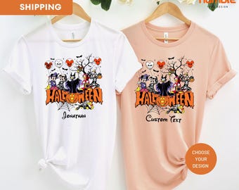 Custom Disney Halloween Shirts, Disney Halloween Shirts, Disney Halloween Family Shirts, Custom Family Disney Tee