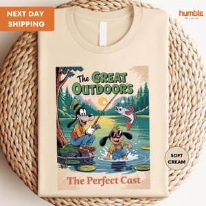 Camiseta de Disney "A Goofy Movie Love Fishing", el mejor campista del mundo, Día del Padre, camiseta familiar a juego de Disneyland, camiseta de Magic Kingdom